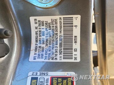 Zdjęcie 12 z 12 samochodu: 2008 HONDA CIVIC EX VIN:1HGFA16888L060131 - miniatura