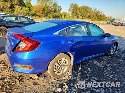 Trzecie zdjęcie samochodu z tyłu: 2018 HONDA CIVIC LX VIN:2HGFC2F50JH604677 - miniatura