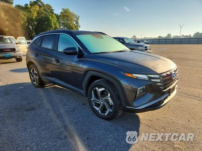 Czwarte zdjęcie samochodu z boku: 2022 HYUNDAI TUCSON SEL VIN:5NMJFCAE5NH083429 - miniatura