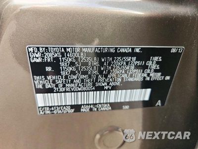 Zdjęcie 14 z 14 samochodu: 2013 TOYOTA RAV4 LIMITED VIN:2T3DFREV0DW080054 - miniatura