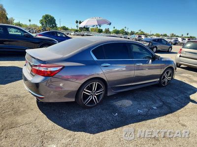 Trzecie zdjęcie samochodu z tyłu: 2017 HONDA ACCORD SPORT VIN:1HGCR2F50HA274825 - miniatura