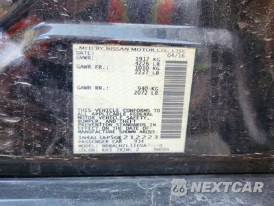 Zdjęcie 12 z 12 samochodu: 2016 NISSAN ALTIMA 2.5 SR VIN:1N4AL3AP5GC212223 - miniatura