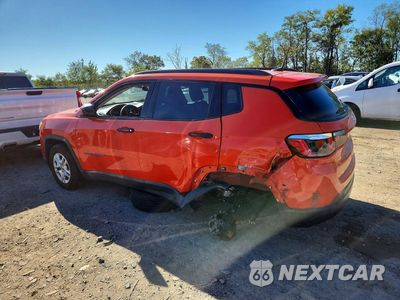 Drugie zdjęcie samochodu z przodu: 2018 JEEP COMPASS SPORT VIN:3C4NJCAB8JT165173 - miniatura