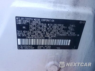 Zdjęcie 13 z 13 samochodu: 2013 TOYOTA RAV4 LIMITED VIN:JTMDFREV4DD009470 - miniatura