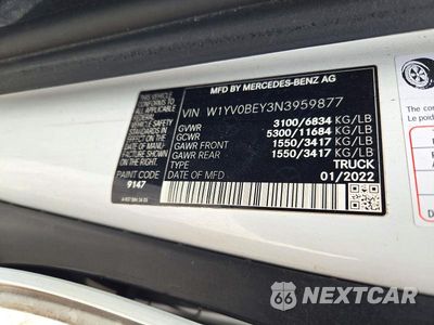 Zdjęcie 12 z 12 samochodu: 2022 MERCEDES-BENZ METRIS VIN:W1YV0BEY3N3959877 - miniatura