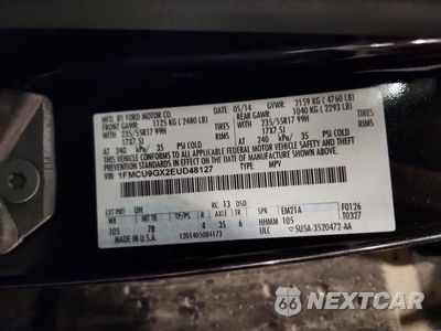 Zdjęcie 13 z 13 samochodu: 2014 FORD ESCAPE SE VIN:1FMCU9GX2EUD48127 - miniatura