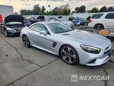 Czwarte zdjęcie samochodu z boku: 2018 MERCEDES-BENZ SL 450 VIN:WDDJK6GA3JF052601 - miniatura