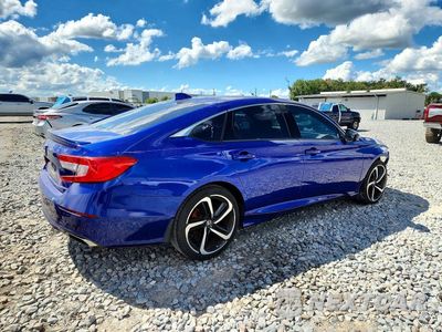 Trzecie zdjęcie samochodu z tyłu: 2018 HONDA ACCORD SPORT VIN:1HGCV1F39JA057896 - miniatura