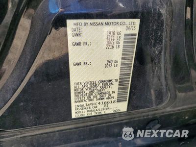Zdjęcie 12 z 12 samochodu: 2015 NISSAN ALTIMA 2.5 VIN:1N4AL3AP9FC416618 - miniatura