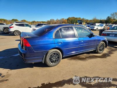 Trzecie zdjęcie samochodu z tyłu: 2005 HONDA CIVIC LX VIN:JHMES16555S005357 - miniatura