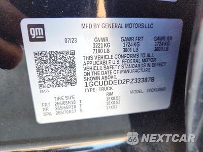 Zdjęcie 13 z 13 samochodu: 2023 CHEVROLET SILVERADO K1500 LT VIN:1GCUDDED2PZ333878 - miniatura