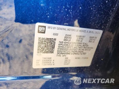 Zdjęcie 13 z 13 samochodu: 2022 CHEVROLET EQUINOX RS VIN:3GNAXMEV2NS171707 - miniatura
