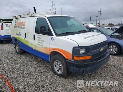 Czwarte zdjęcie samochodu z boku: 2014 CHEVROLET EXPRESS G2500 VIN:1GCWGFCA6E1156641 - miniatura