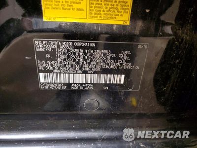 Zdjęcie 14 z 14 samochodu: 2010 TOYOTA RAV4 SPORT VIN:JTMRF4DV4A5034188 - miniatura