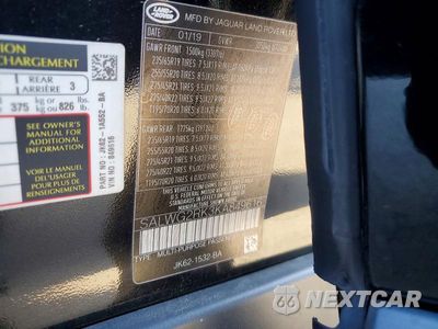 Zdjęcie 13 z 13 samochodu: 2019 LAND ROVER RANGE ROVER SPORT SE VIN:SALWG2RK3KA849616 - miniatura