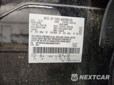 Zdjęcie 13 z 13 samochodu: 2017 FORD EDGE SEL VIN:2FMPK4J82HBB37631 - miniatura