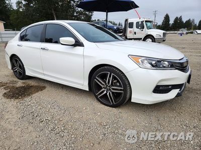 Czwarte zdjęcie samochodu z boku: 2017 HONDA ACCORD SPORT VIN:1HGCR2F5XHA206547 - miniatura