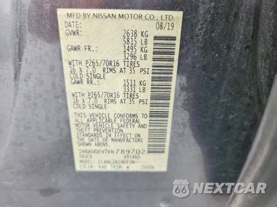 Zdjęcie 12 z 12 samochodu: 2019 NISSAN FRONTIER SV VIN:1N6AD0EV7KN789702 - miniatura