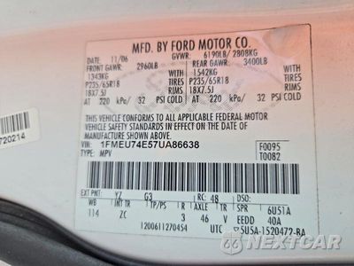 Zdjęcie 13 z 13 samochodu: 2007 FORD EXPLORER EDDIE BAUER VIN:1FMEU74E57UA86638 - miniatura