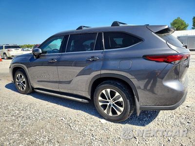 Drugie zdjęcie samochodu z przodu: 2022 TOYOTA HIGHLANDER HYBRID XLE VIN:5TDGARAH7NS513092 - miniatura
