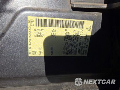 Zdjęcie 12 z 12 samochodu: 2014 NISSAN MAXIMA 3.5 SV VIN:1N4AA5AP3EC452692 - miniatura