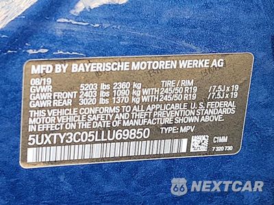 Zdjęcie 13 z 13 samochodu: 2020 BMW X3 SDRIVE30I VIN:5UXTY3C05LLU69850 - miniatura