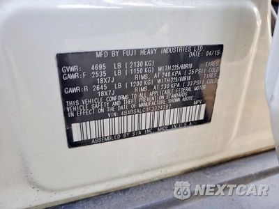 Zdjęcie 12 z 12 samochodu: 2015 SUBARU OUTBACK 2.5I LIMITED VIN:4S4BSALC1F3324382 - miniatura