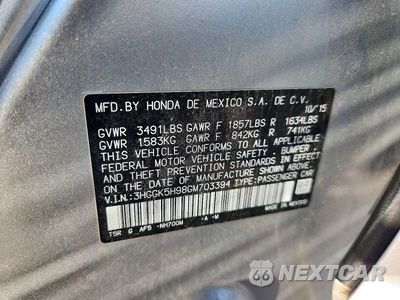 Zdjęcie 13 z 13 samochodu: 2016 HONDA FIT EX VIN:3HGGK5H98GM703394 - miniatura
