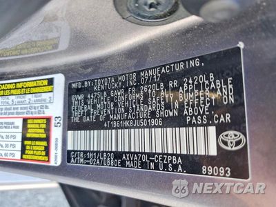 Zdjęcie 12 z 12 samochodu: 2018 TOYOTA CAMRY XSE VIN:4T1B61HK8JU501906 - miniatura