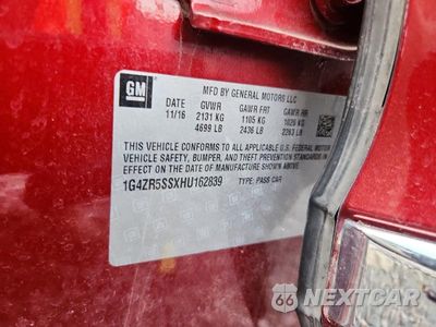Zdjęcie 12 z 12 samochodu: 2017 BUICK LACROSSE PREMIUM VIN:1G4ZR5SSXHU162839 - miniatura