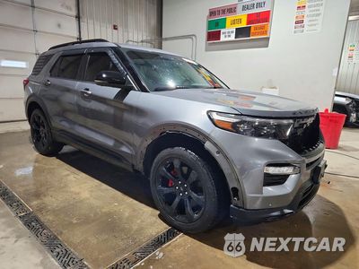 Czwarte zdjęcie samochodu z boku: 2022 FORD EXPLORER ST VIN:1FM5K8GC3NGA14127 - miniatura