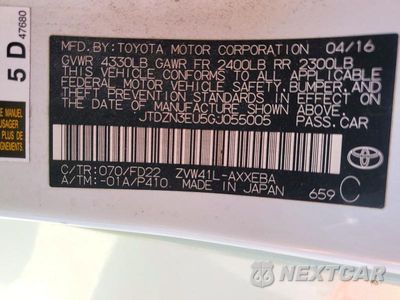 Zdjęcie 13 z 13 samochodu: 2016 TOYOTA PRIUS V TWO VIN:JTDZN3EU5GJ055005 - miniatura