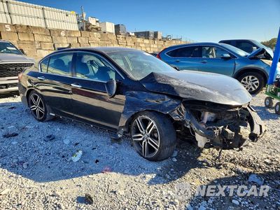 Czwarte zdjęcie samochodu z boku: 2017 HONDA ACCORD SPORT VIN:1HGCR2F53HA242211 - miniatura