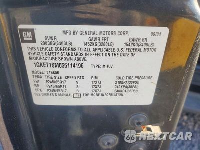 Zdjęcie 13 z 13 samochodu: 2005 GMC ENVOY XL VIN:1GKET16M056114196 - miniatura