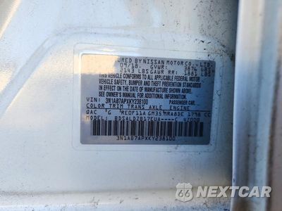 Zdjęcie 12 z 12 samochodu: 2019 NISSAN SENTRA SV VIN:3N1AB7APXKY238100 - miniatura