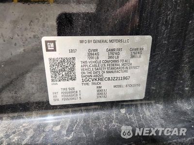 Zdjęcie 12 z 12 samochodu: 2018 CHEVROLET SILVERADO K1500 LT VIN:1GCVKREC8JZ211967 - miniatura