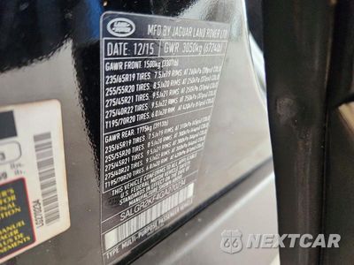 Zdjęcie 13 z 13 samochodu: 2016 LAND ROVER RANGE ROVER VIN:SALGR2KF4GA270234 - miniatura