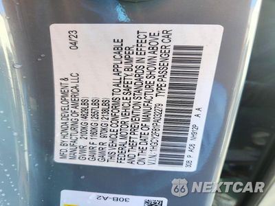 Zdjęcie 13 z 13 samochodu: 2023 HONDA ACCORD TOURING HYBRID VIN:1HGCY2F81PA032279 - miniatura