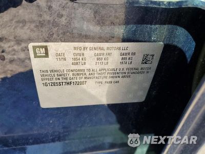 Zdjęcie 12 z 12 samochodu: 2017 CHEVROLET MALIBU LT VIN:1G1ZE5ST7HF172007 - miniatura