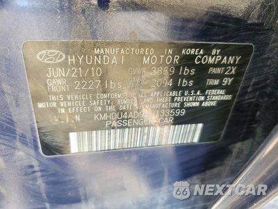 Zdjęcie 12 z 12 samochodu: 2010 HYUNDAI ELANTRA BLUE VIN:KMHDU4AD9AU133599 - miniatura