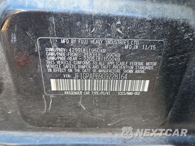 Zdjęcie 12 z 12 samochodu: 2016 SUBARU IMPREZA SPORT PREMIUM VIN:JF1GPAP69G9228164 - miniatura