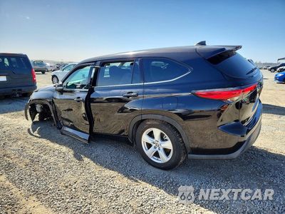 Drugie zdjęcie samochodu z przodu: 2022 TOYOTA HIGHLANDER LE VIN:5TDZZRAH6NS133890 - miniatura