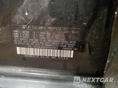 Zdjęcie 12 z 12 samochodu: 2017 SUBARU IMPREZA VIN:4S3GKAA61H1607855 - miniatura