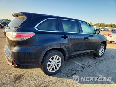 Trzecie zdjęcie samochodu z tyłu: 2015 TOYOTA HIGHLANDER LE VIN:5TDZARFH1FS013173 - miniatura