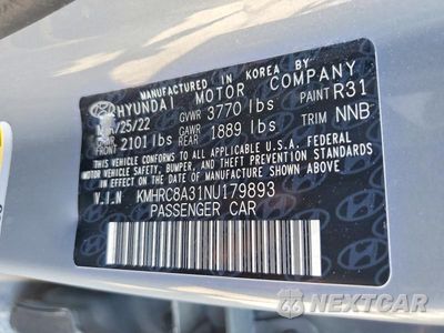 Zdjęcie 13 z 13 samochodu: 2022 HYUNDAI VENUE LIMITED VIN:KMHRC8A31NU179893 - miniatura