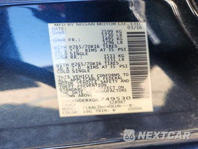 Zdjęcie 13 z 13 samochodu: 2016 NISSAN FRONTIER SV VIN:1N6AD0ERXGN749530 - miniatura