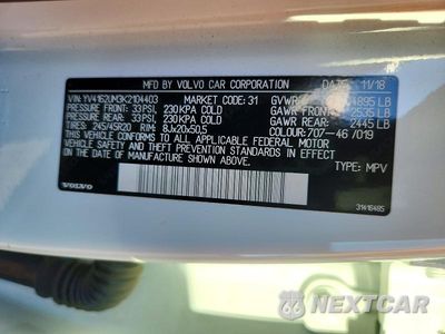 Zdjęcie 14 z 14 samochodu: 2019 VOLVO XC40 T5 R-DESIGN VIN:YV4162UM3K2104403 - miniatura