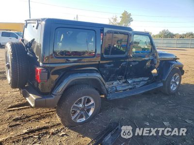 Trzecie zdjęcie samochodu z tyłu: 2020 JEEP WRANGLER UNLIMITED SAHARA VIN:1C4HJXEN8LW234837 - miniatura