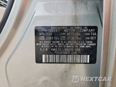 Zdjęcie 12 z 12 samochodu: 2024 HYUNDAI SONATA HYBRID SEL VIN:KMHL34JJ4RA095488 - miniatura
