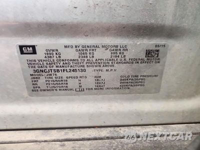 Zdjęcie 13 z 13 samochodu: 2015 CHEVROLET TRAX LTZ VIN:3GNCJTSB1FL245130 - miniatura